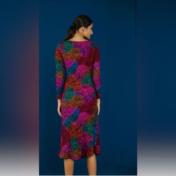 Farm Rio Rainbow Mix Jersey Dress - Picture 5 of 5